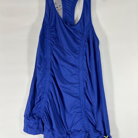 Lululemon Ruched Blue Racerback Tank - Picture 1 of 6